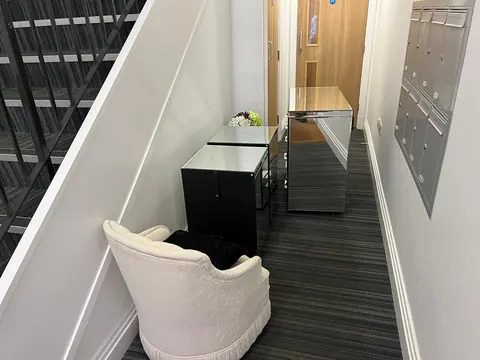 Communal-area clearance in Carshalton Beeches — before clearance